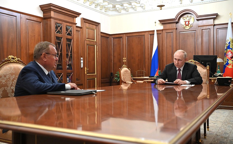 Встреча с главой ВТБ Андреем Костиным.